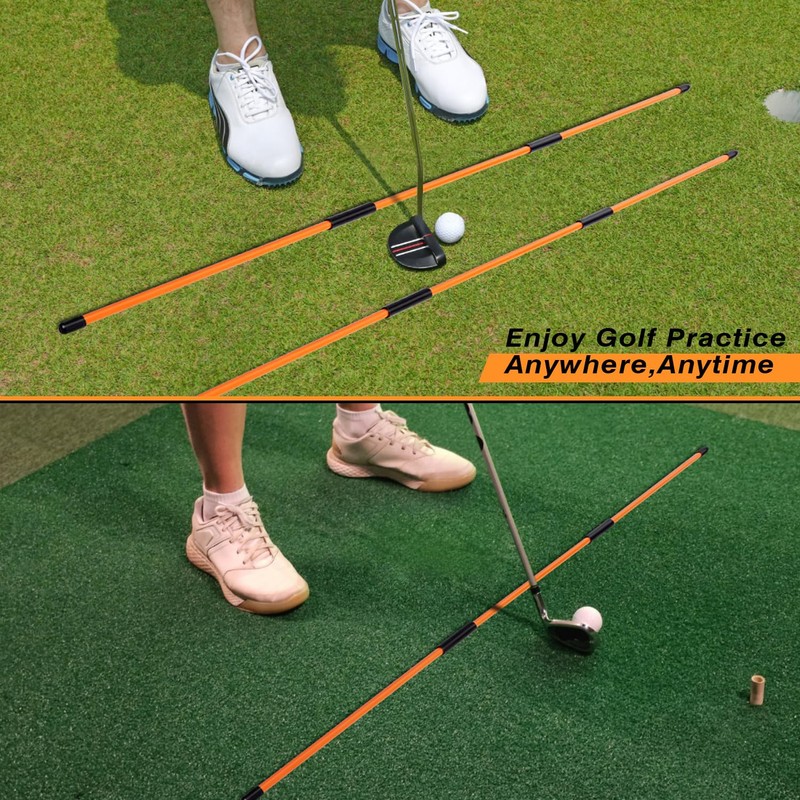 BIRDIEBLAST Professional 4 Pack Collapsible Golf Alignment Sticks, Premium 40"