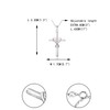 Ever Faith 925 Sterling Silver September Birthstone Cross Necklace for