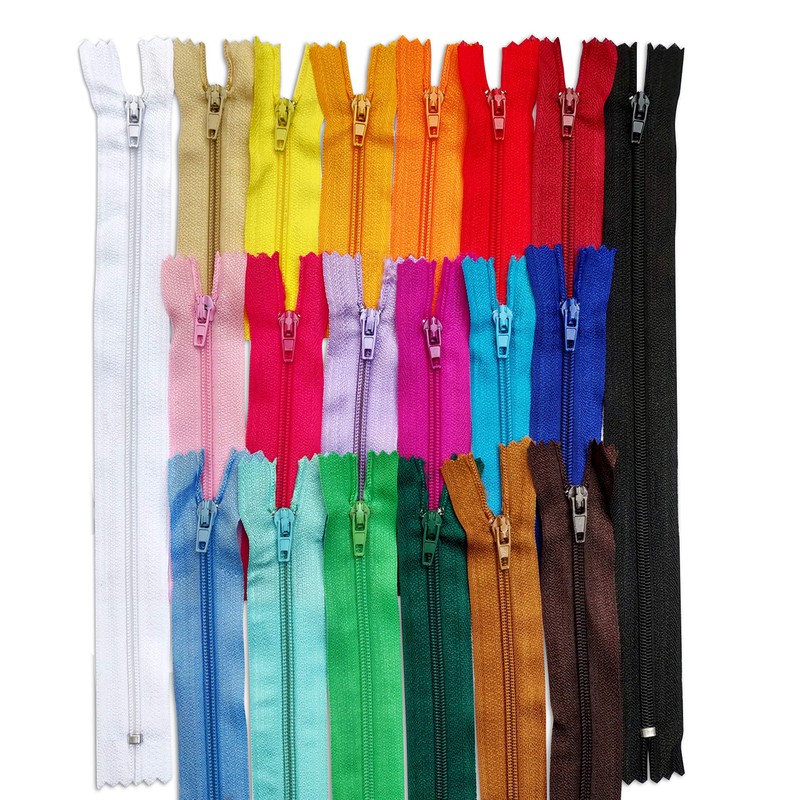 KGS Nylon Zip | 20 Colours | 40 Pieces /