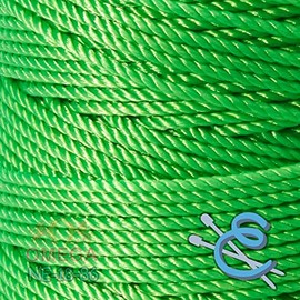 Espiga No.18-100% Nylon Omega String Cord for Knitting and Crochet - 86 Neon Green