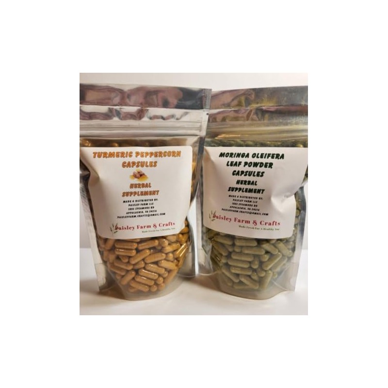 Turmeric Peppercorn and Moringa Leaf Capsule Combo Pack - 300