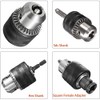 ZOYUBS 1.5-13mm Drill Chuck + SDS Plus Shaft + 1/4''