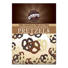 Vermont Nut Free Chocolates Covered Mini Twist Pretzels (Assorted) 7 Ounces
