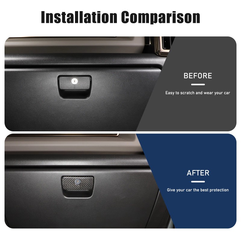 Carworld66 Fits For Hummer EV 2024-25 Carbon Fiber Glove Box