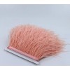 FeatherParadise Blush Pink Ostrich Feather Trims Fringes Sewn on Feather