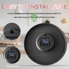 Delgeo Modern Wall Clock Decoration Non-Ticking Wall Clock for Decorative
