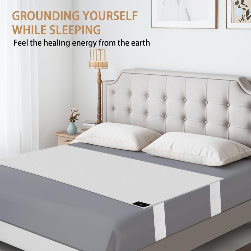 Grounding Sheets Queen, Grounding Bed Sheets for Grounding with 10%