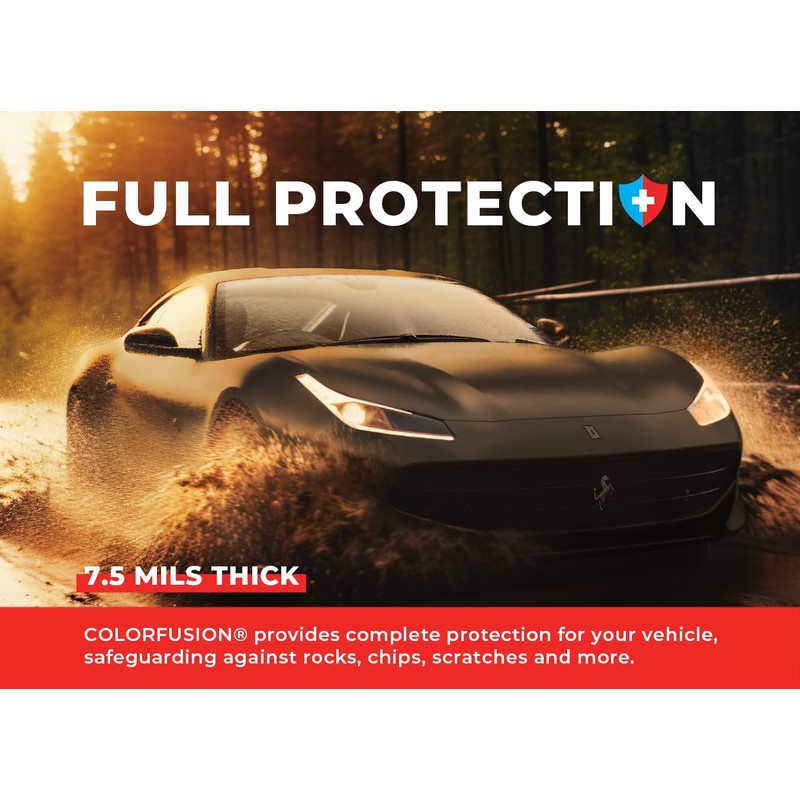 ColorFusion PPF by VViViD, Matte Black Dry Apply PPF Vinyl