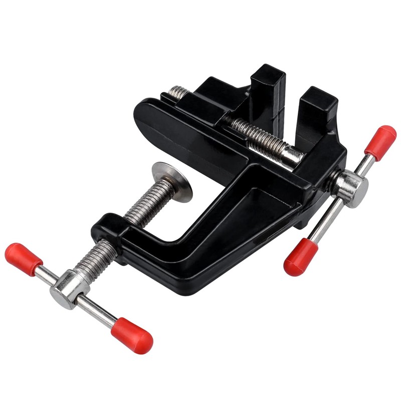 Bestgle Mini Bench Vise Adjustable Table Clamp Vice Portable Tabletop