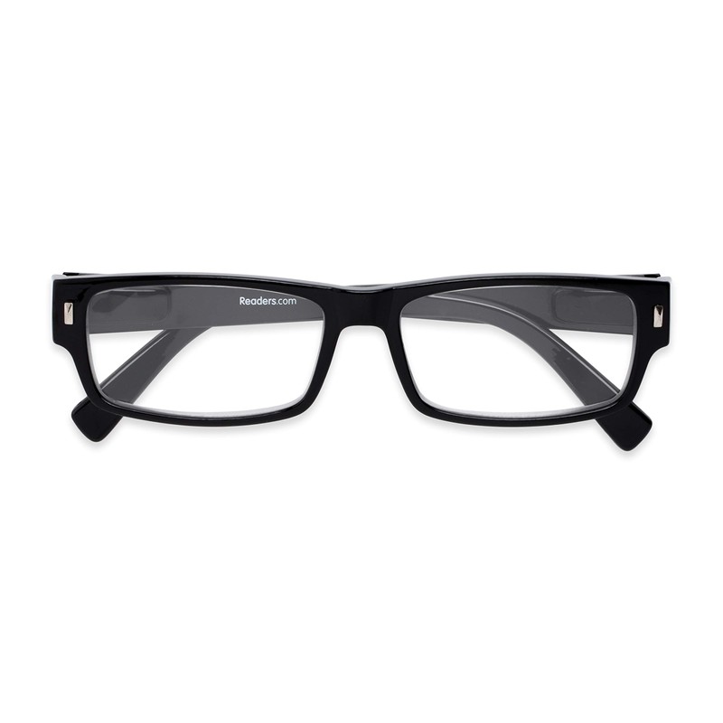 Rectangle Reading Glasses in Black by Readers.com | The Althorpe