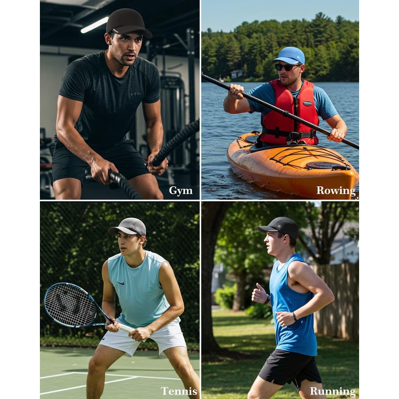 GADIEMKENSD Cooling Performance Running Hat for Men, UV Protection, Breathable
