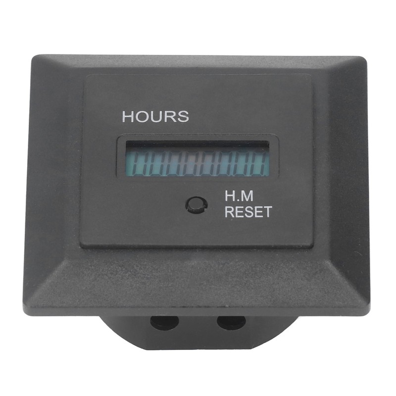 Hour Meter Digital Display Timer Hourmeter Gauge 0‑999999H 59M for