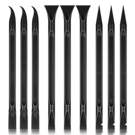 9 Pcs Car Detailing Picks, Carbon Detailing Picks for Small Narrow Spaces and Gaps, Remove Stickers Labels Oil Stains Dirt (Black)
