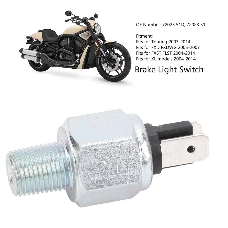 CHICIRIS Brake Light Switch, Brake Light Switch 72023 51D Hydraulic