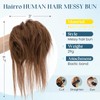Hairro Messy Bun Hair Piece Human Hair For Women Wrap
