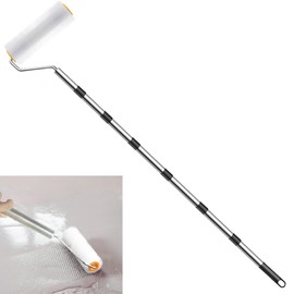 9 Inch Self Leveling Spiked Roller with Extended Adjustable Handle (83in) Ideal for Eliminating Bubbles in Concrete, Epoxy, and a Must - Have Tool for Cement,Paint Jobs