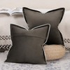 Madizz Set of 2 Velvet Fringe Decorative Cushion Covers 40