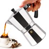 Vaolvpant 2 Cup Aluminum Moka Pot Classic Stovetop Espresso Coffee