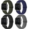 CUNUJIX 4 Pack Stretchy Watch Bands Compatible with 20mm Garmin