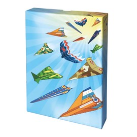 ARTISTA 9301915 Craft Paper Plane, DIY kit for Children, Creative Set in Practical Storage Box, Blue