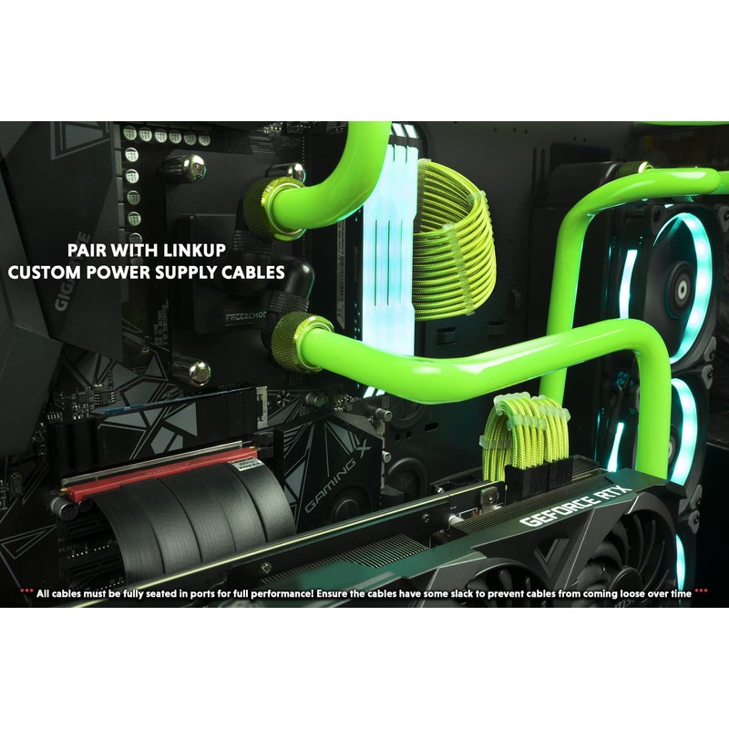 LINKUP - Ultra PCIe 4.0 X16 Riser Cable [RTX4090 RX6950XT