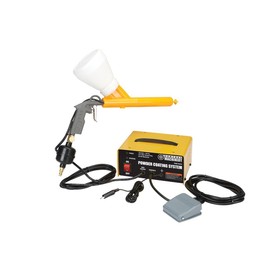 Chicago Electric Power Tools Portable Powder Coating System 10-30 PSI with Powder Coating Gun, Foot Switch, Power Source, Inline Filter and Two Powder Cups