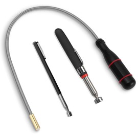 ElevaPulse Set of 3 Magnetic Rod Telescopic Set, Magnetic Lifter with Extra Strong Rod Magnet, Flexible Telescopic Magnet Tool for Workshop and Home, High-Quality Materials and Ergonomic Design