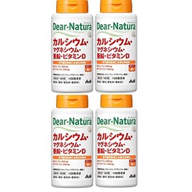 Dear Natura Calcium, Magnesium, Zinc, Vitamin D, 180 Tablets x 4 Packs