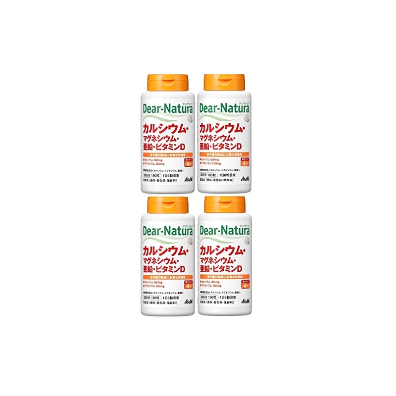 Dear Natura Calcium, Magnesium, Zinc, Vitamin D, 180 Tablets x