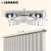 Silent Double Curtain Track Ceiling Mount 5' to 16', Wide
