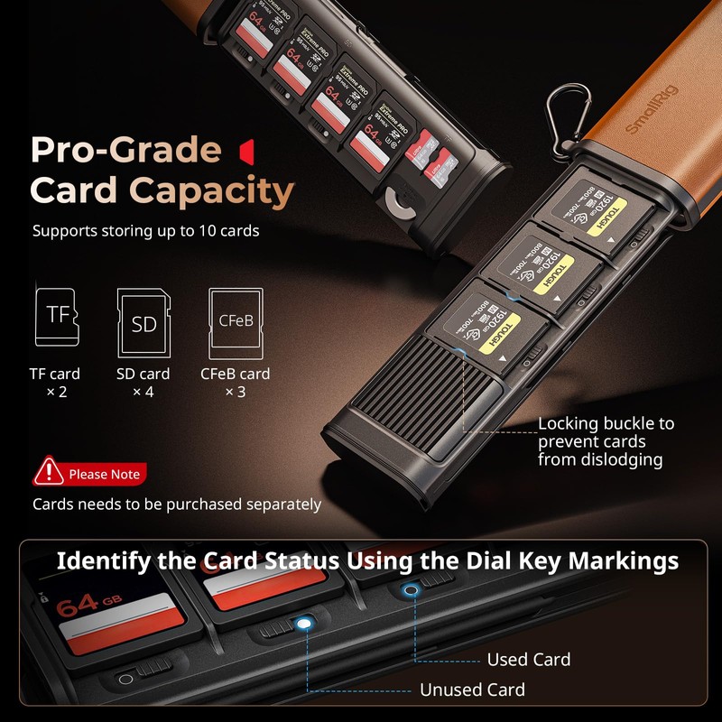 SMALLRIG Multifunctional Card Reader & Card Holder (CFexpress Type B)