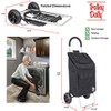 dbest products - Carrito para las compras Dolly, color negro