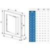 250x330mm ABS White Plastic Durable Inspection Panel Hatch Wall Access