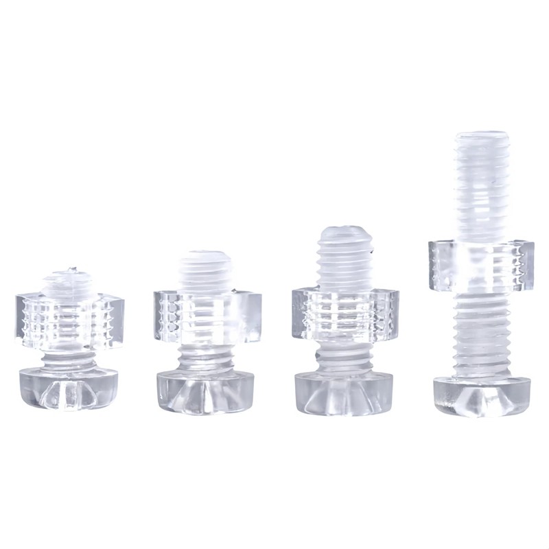 happinesspark PC (Polycarbonate) Acrylic Plastic Transparent Metric Phillips Pan Head