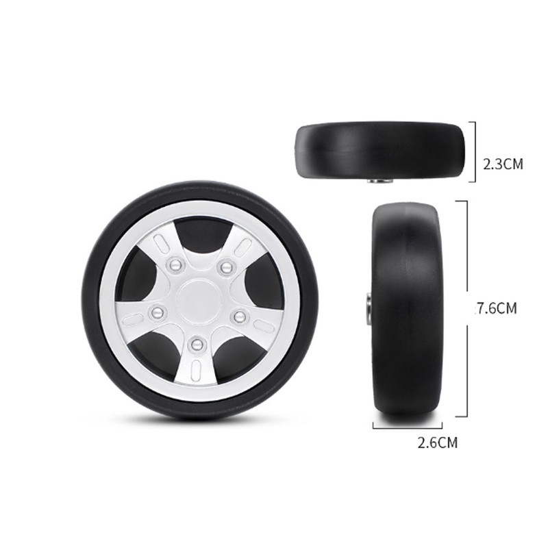 4 Set Luggage Wheels Rotating Flexible Luggage Suitcase Replacement Wheels
