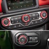 Auovo Air Conditioner Switch Knob Cover for 2018-2023 Wrangler JL