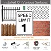 Speed Limit 1 Mph Notice Warning Aluminum Metal Sign 12x16inches