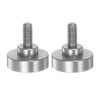 sourcing map 2pcs Flat Contact Points 10mm Dia 4.5mm Length