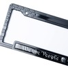 American Flag License Plate Frame Tag Bracket with 3D Raised