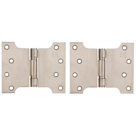 Satin Stainless Steel Button Tipped Parliament Hinges 4 x 3 x 5"