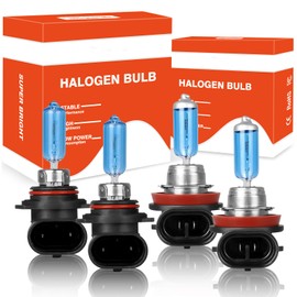 HMCYCI Fit for Toyota RAV4 2016 2017 2018 High Performance Halogen Headlight Bulbs,9012 High/Low Beam + H16 Fog Light Replacement Bulb Kit,Pack of 4
