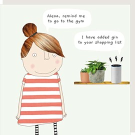 Rosie Made A Thing Alexa Gin Greeting Card