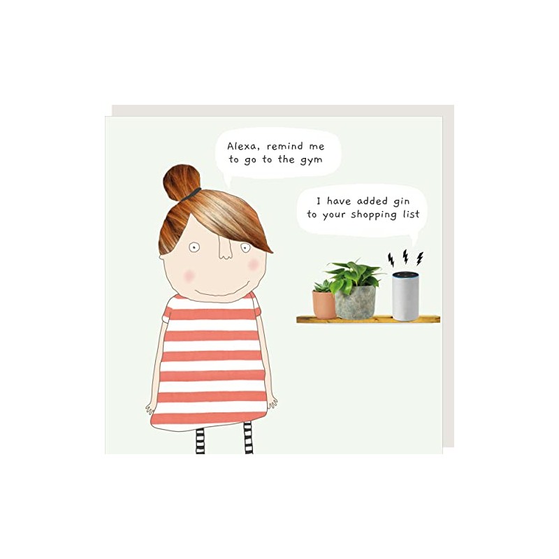 Rosie Made A Thing Alexa Gin Greeting Card
