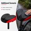 Wide Comfort Bike Saddle for Commuting – Dual Shock Absorption