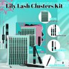 Lash Clusters Kit 160PCS Fairy Eyelash Clusters Kit with Lash