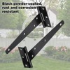 GBACHOOSE 12 Pack T Strap Hinges 6 Inch Heavy Duty