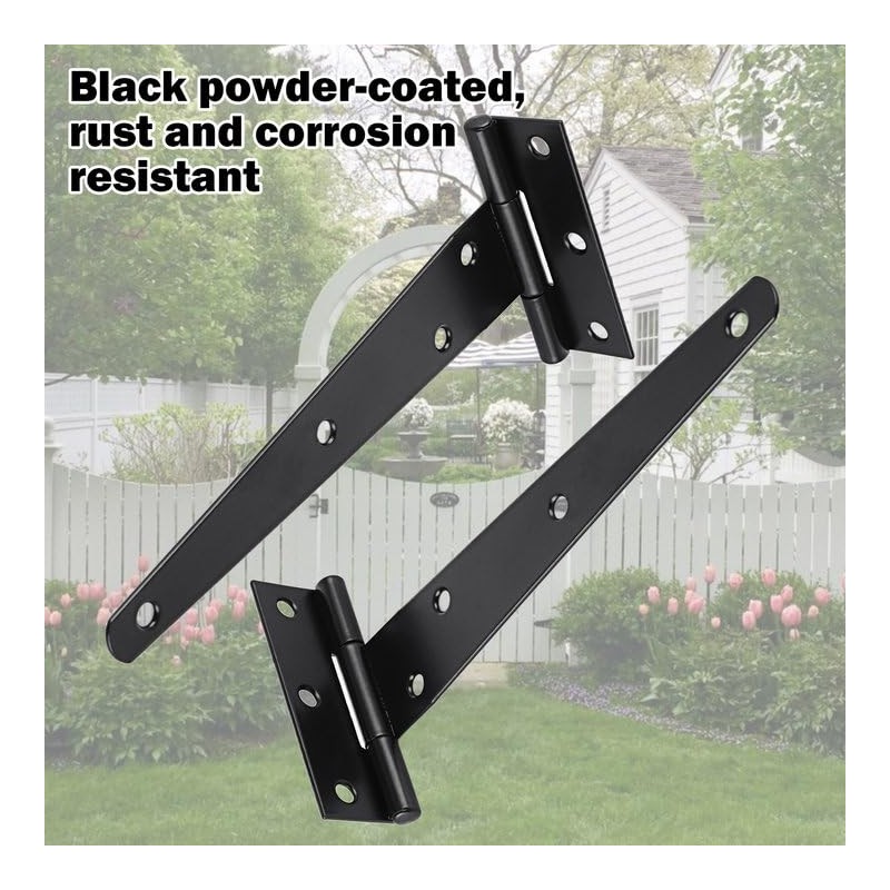 GBACHOOSE 12 Pack T Strap Hinges 6 Inch Heavy Duty