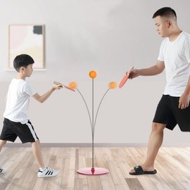 Indoor Table Tennis Return Ball Home Training Self-Practice Set Configuration 1: Plastic Racket Full Set 2ea