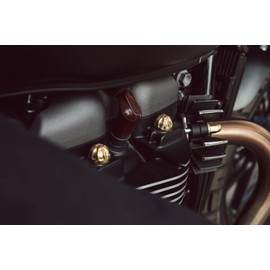 Motone MMU070 Engine Bolt Cap T100 T120 Street Twin, Street Scrambler, Brass, Forged