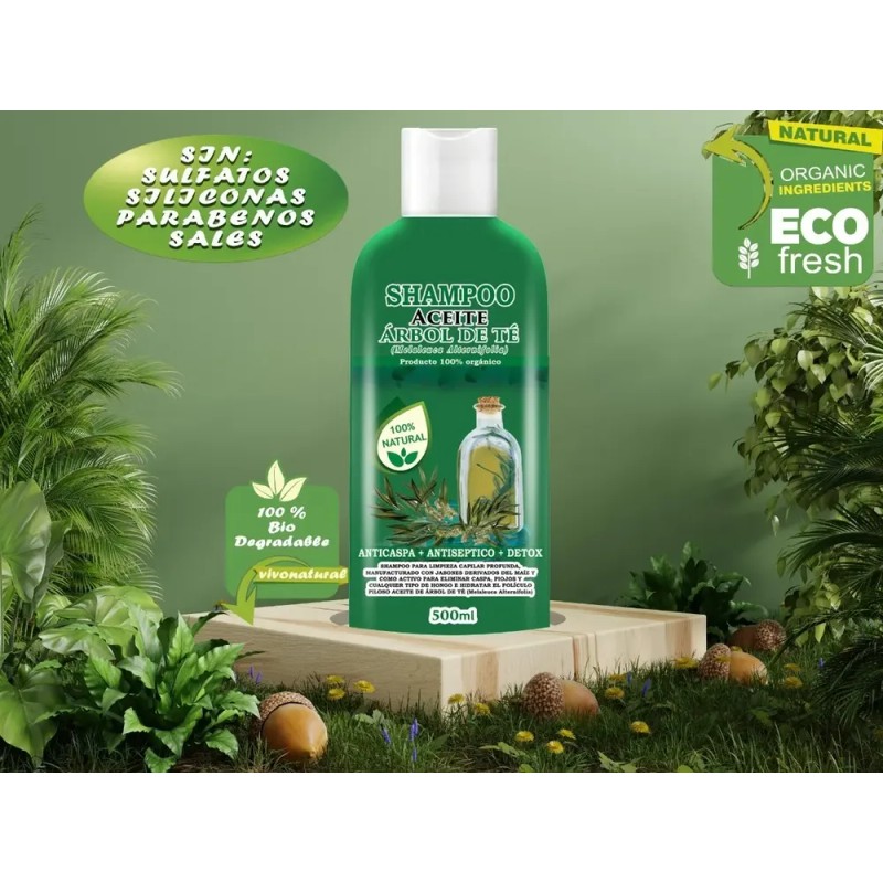 2 Shampoos De Bergamota Y Shampoo Árbol De Te Envió